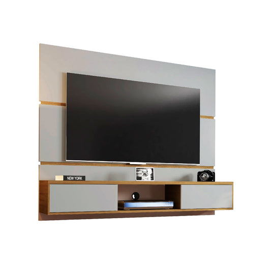 Panel Rack Tv 65" Ambar Blanco Invierno Canela