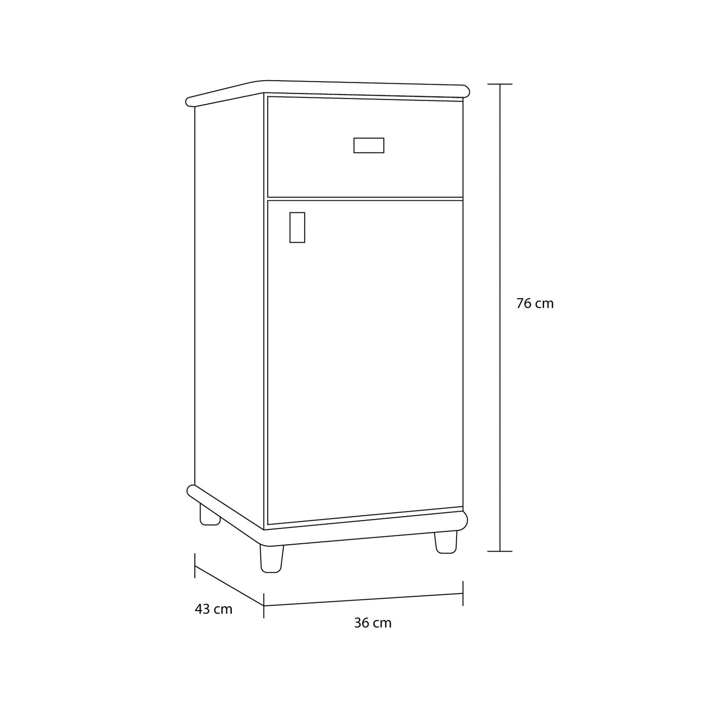 Mueble de Cocina con Puerta Kala Blanco