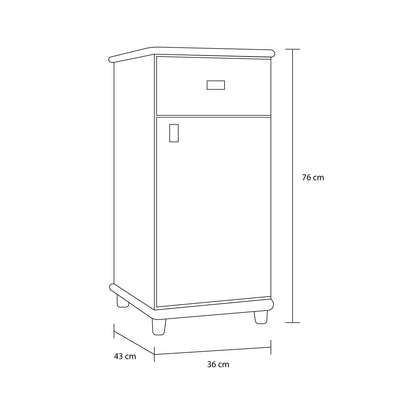 Mueble de Cocina con Puerta Kala Blanco