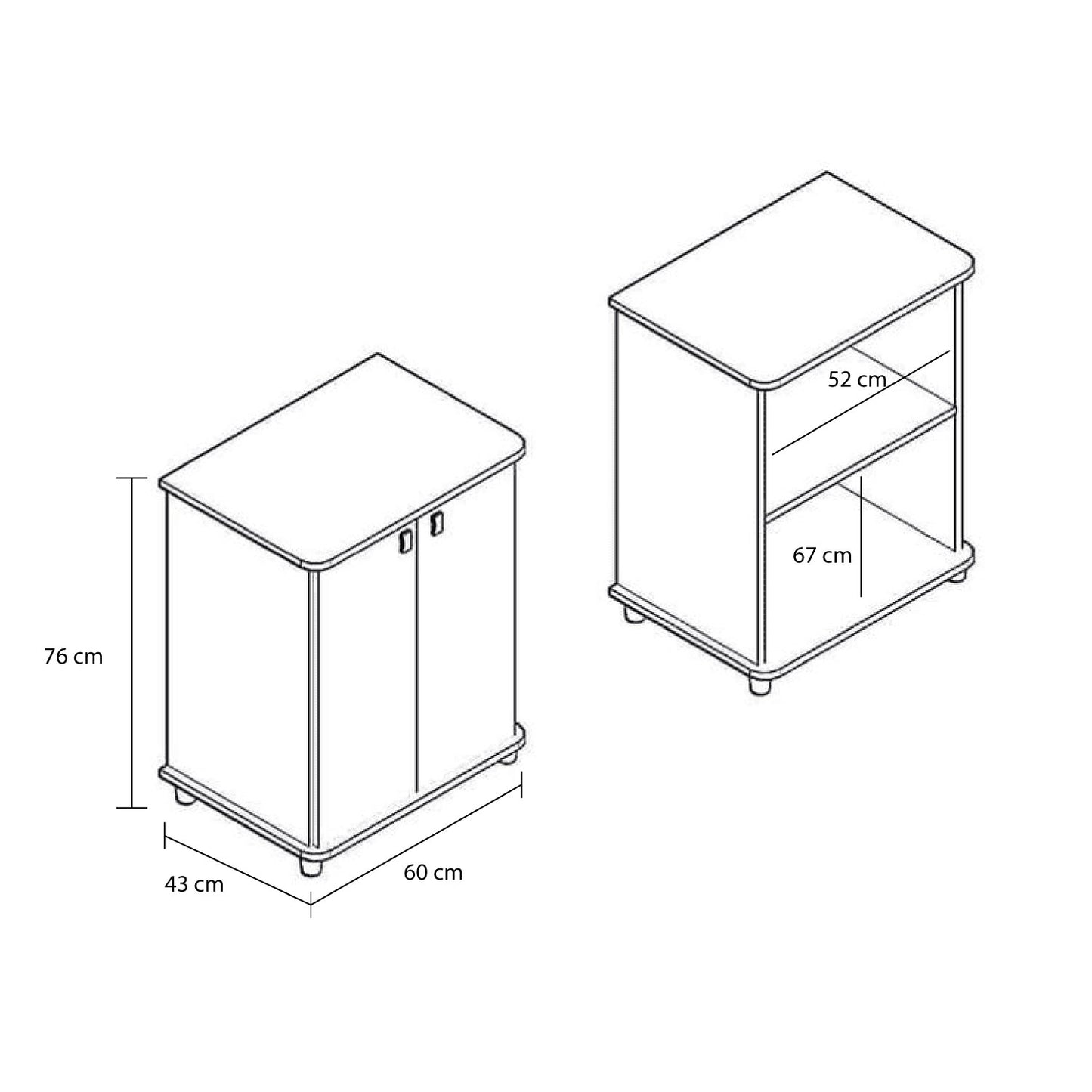 Mueble de Cocina con Puerta Noa Blanco