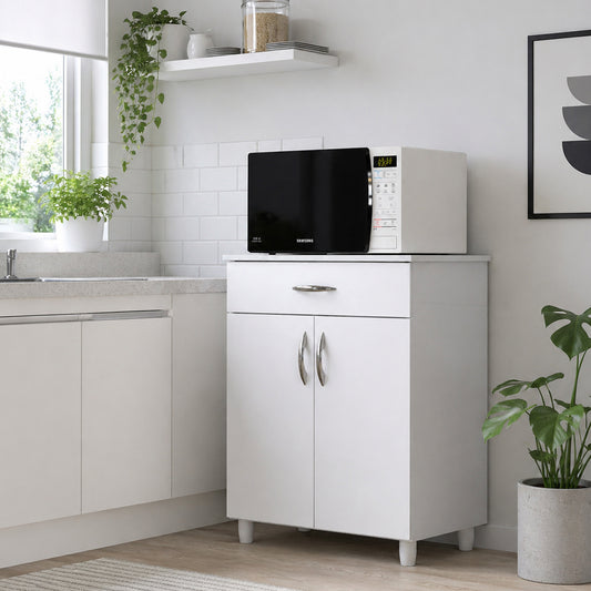 Mueble de Cocina 2 Puertas 1 Cajón Hoga Dallas Blanco
