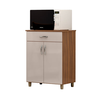 Mueble de Cocina 2 Puertas 1 Cajón Hoga Dallas Café Vainilla