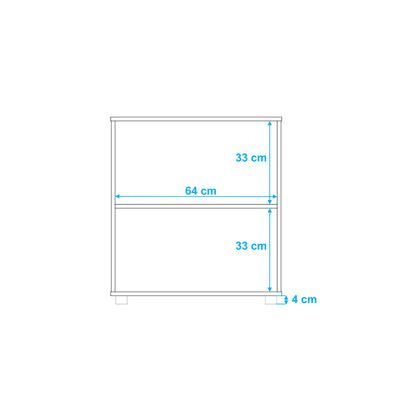 Estante 2 Puertas Multi Castaño Blanco