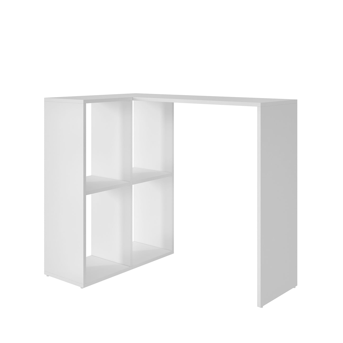 Escritorio 4 Nichos Laterales Hoga Blanco
