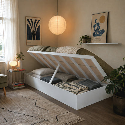 Cama Boxet 1 Pza Hoga New York Blanco