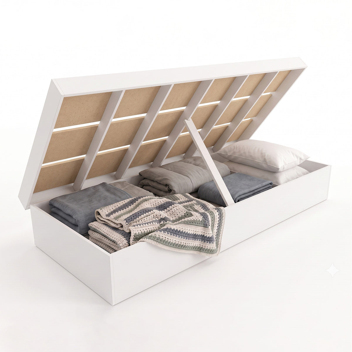 Cama Boxet 1 Pza Hoga New York Blanco