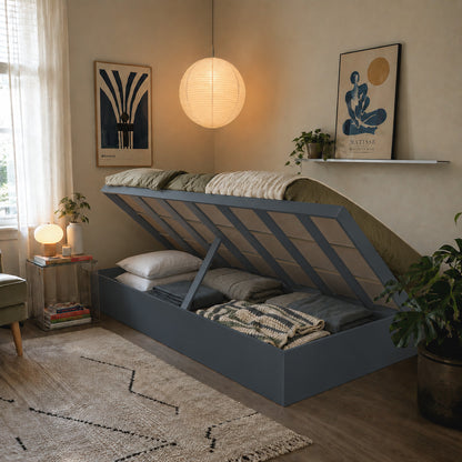 Cama Boxet 1 Pza Hoga New York Grafito