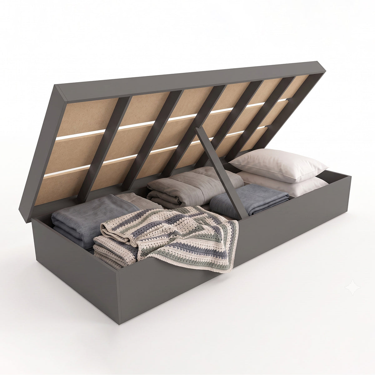 Cama Boxet 1 Pza Hoga New York Grafito