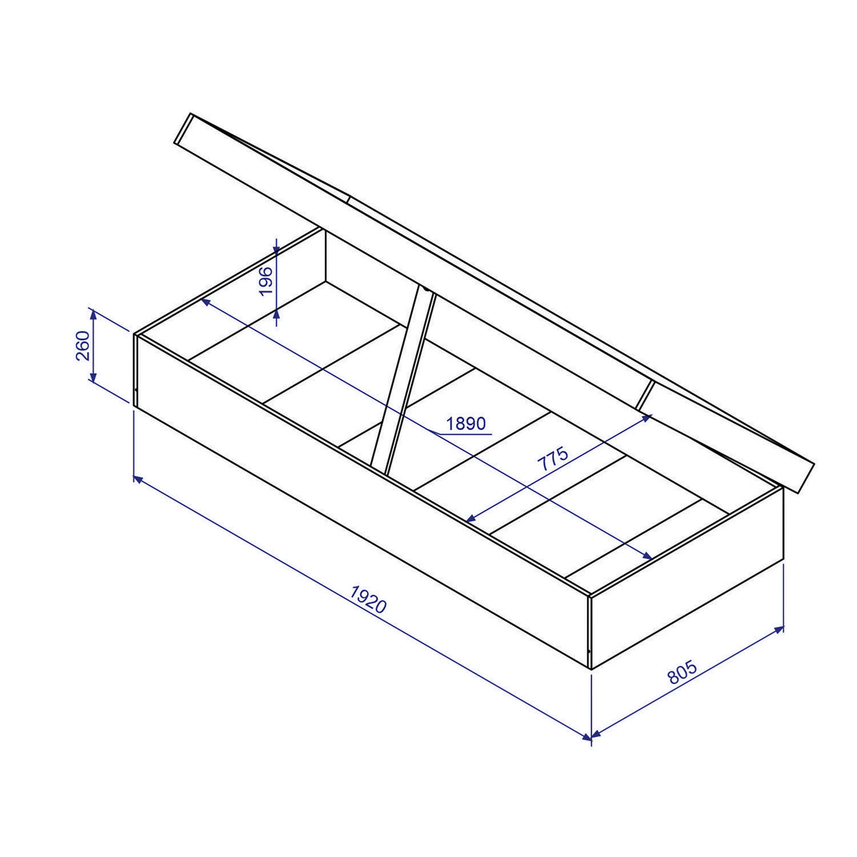 Cama Boxet 1 Pza Hoga New York Miel