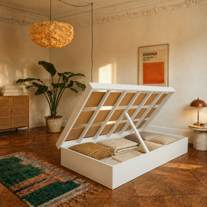 Cama Boxet 1,5 Pza Hoga New York Blanco