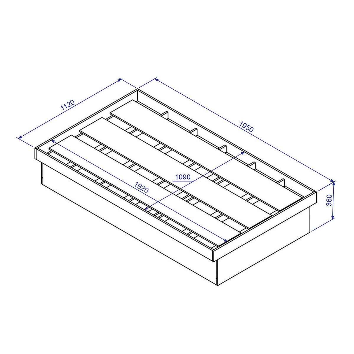 Cama Boxet 1,5 Pza Hoga New York Blanco