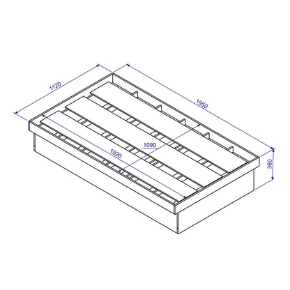 Cama Boxet 1,5 Pza Hoga New York Blanco