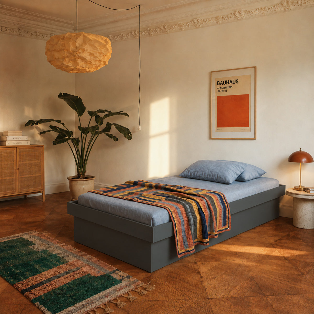 Cama Boxet 1,5 Pza Hoga New York Grafito