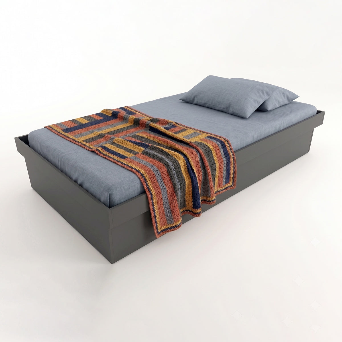 Cama Boxet 1,5 Pza Hoga New York Grafito