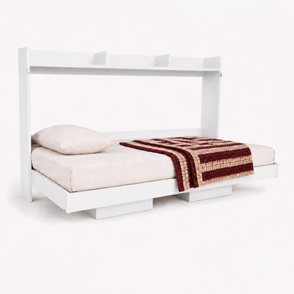 Cama Plegable Horizontal 1 Pza Hoga Dubái Blanco