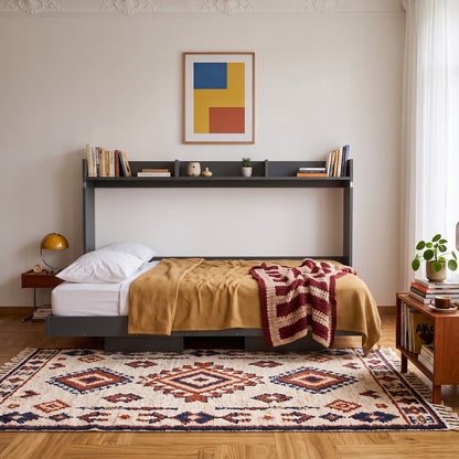 Cama Plegable Horizontal 1 Pza Hoga Dubái Grafito