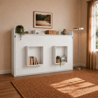 Cama Plegable Horizontal 1,5 Pza Hoga Dubái Blanco
