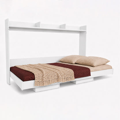 Cama Plegable Horizontal 1,5 Pza Hoga Dubái Blanco