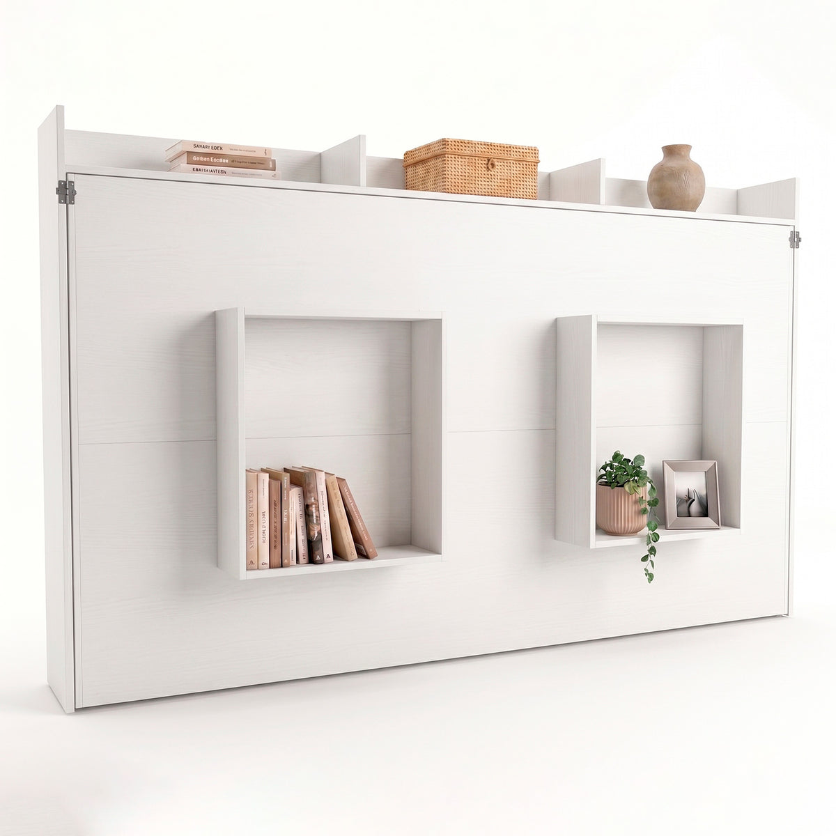 Cama Plegable Horizontal 1,5 Pza Hoga Dubái Blanco