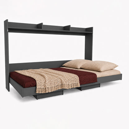 Cama Plegable Horizontal 1,5 Pza Hoga Dubái Grafito
