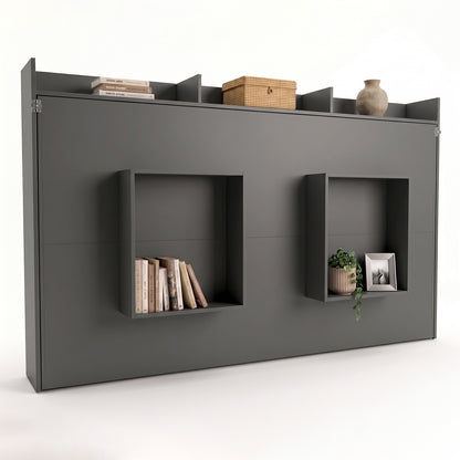 Cama Plegable Horizontal 1,5 Pza Hoga Dubái Grafito