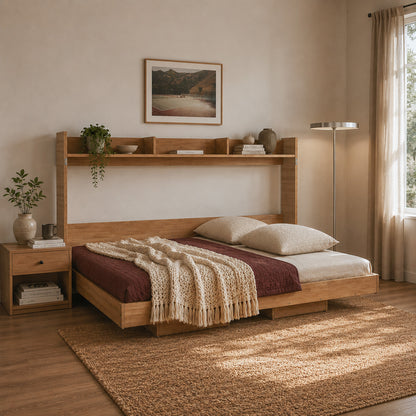 Cama Plegable Horizontal 1,5 Pza Hoga Dubái Miel