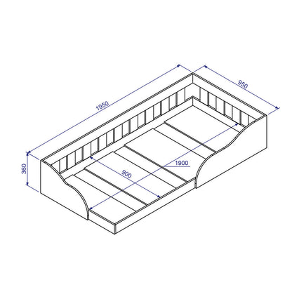 Cama Montessori 1 Pza Hoga Venecia Blanco