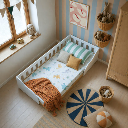 Cama Montessori 1 Pza Hoga Venecia Blanco
