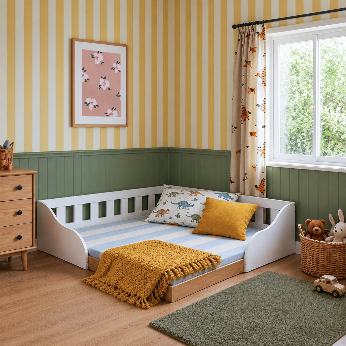 Cama Montessori 2 Pza Hoga Venecia Blanco