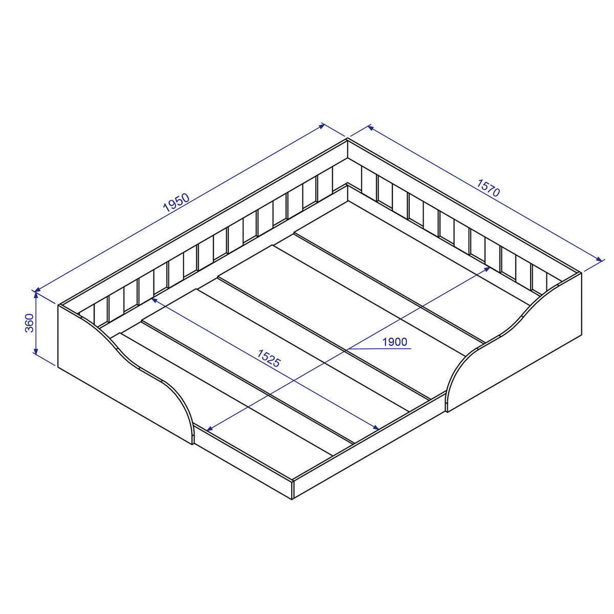 Cama Montessori 2 Pza Hoga Venecia Blanco