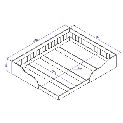 Cama Montessori 2 Pza Hoga Venecia Blanco