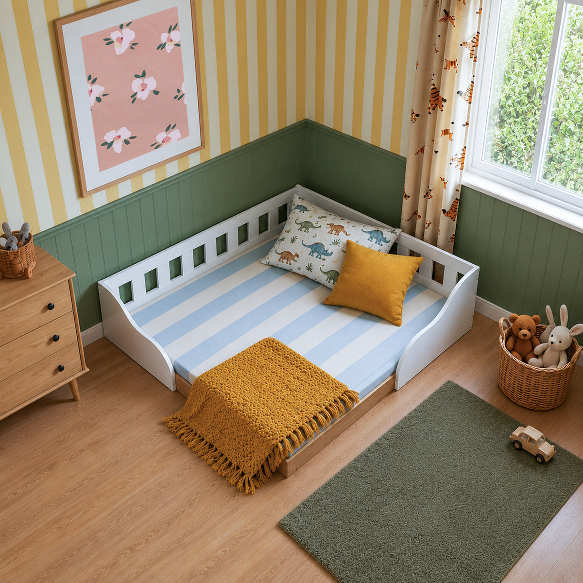Cama Montessori 2 Pza Hoga Venecia Blanco