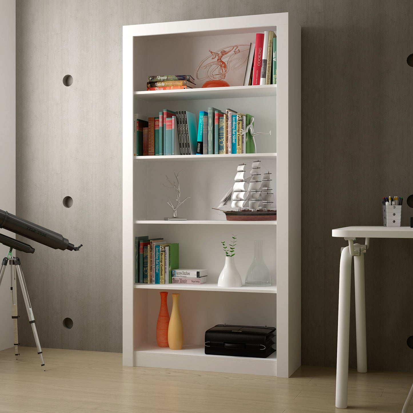 Estante Librero Multi Blanco