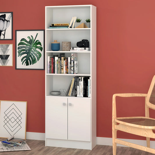 Estante 2 Puertas 4 Nichos Hoga Blanco