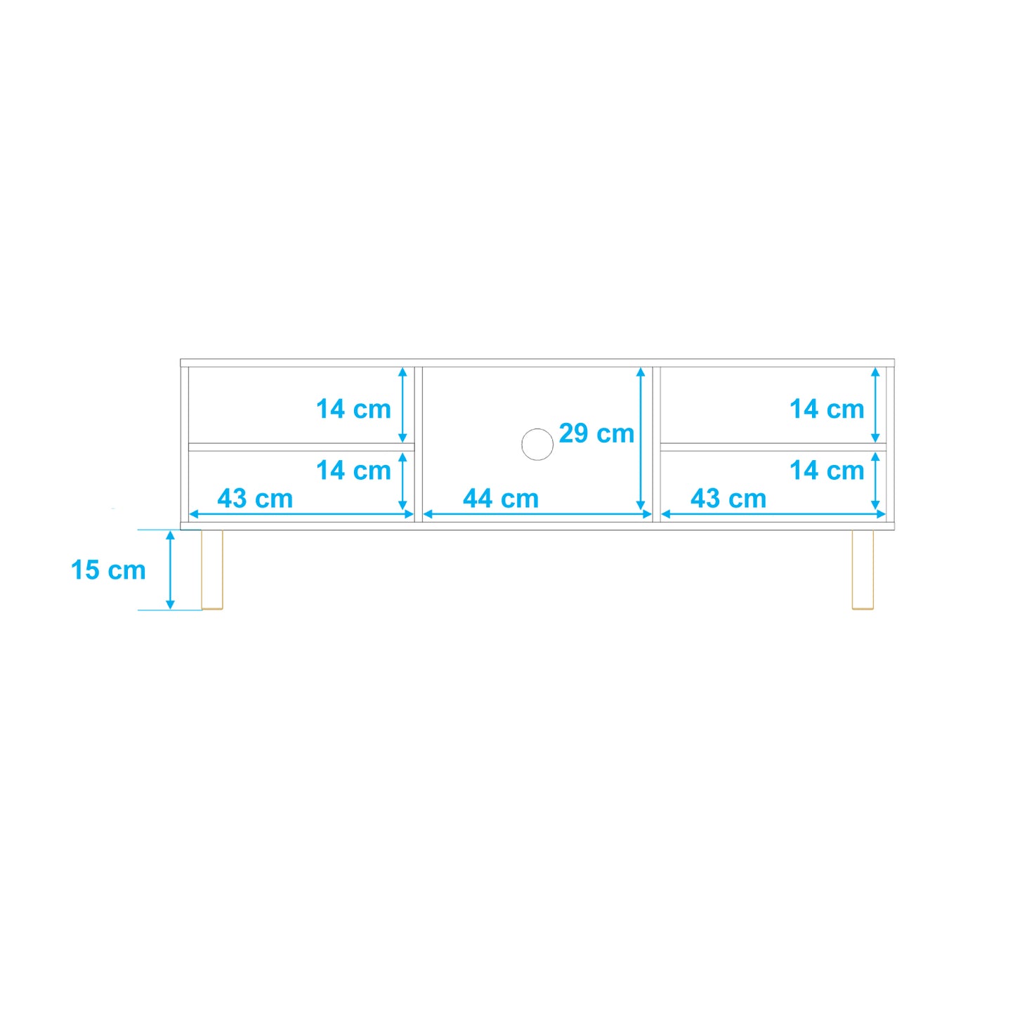 Rack Tv 55" Easy Blanco