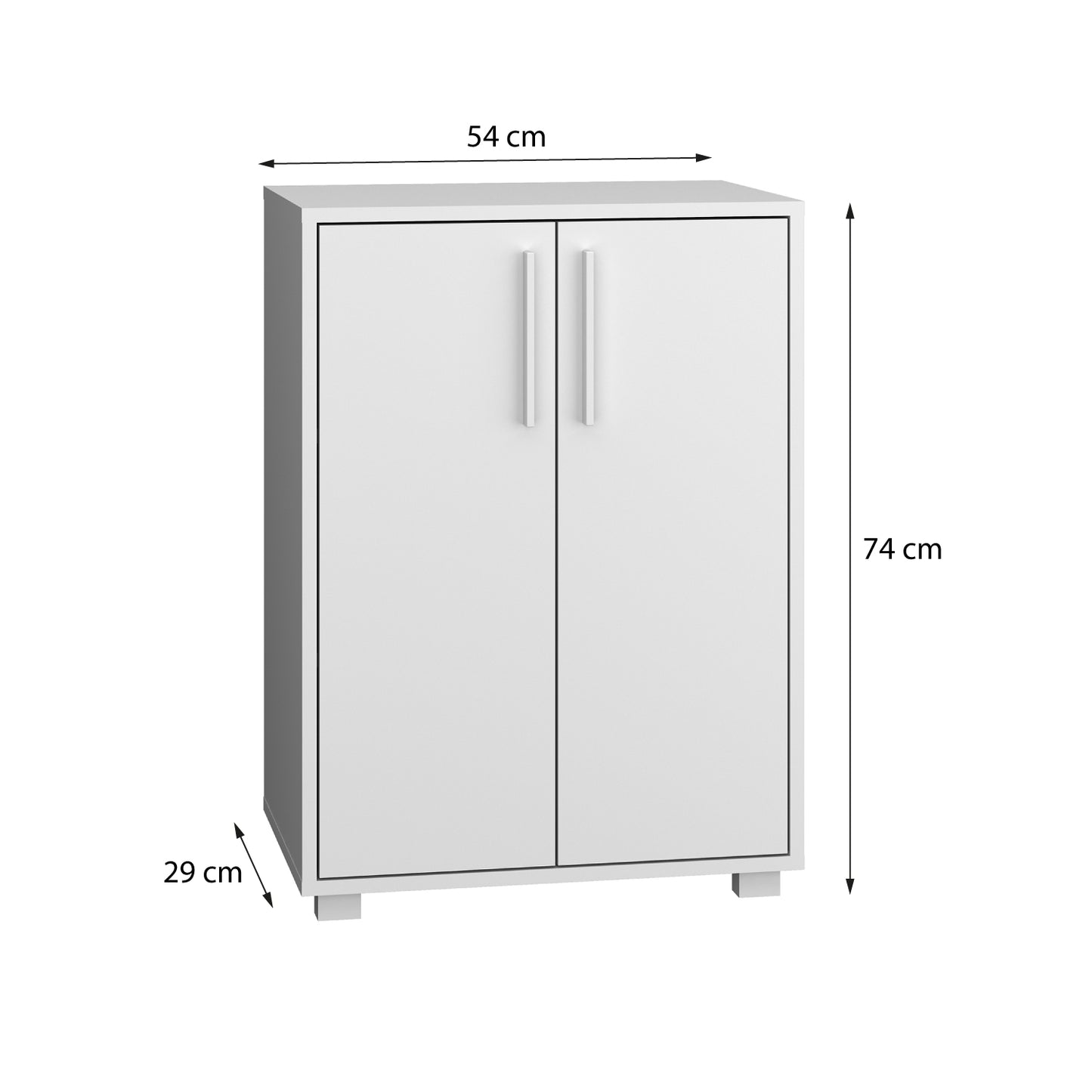 Estante 2 Puertas Hoga Blanco