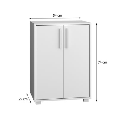 Estante 2 Puertas Hoga Blanco
