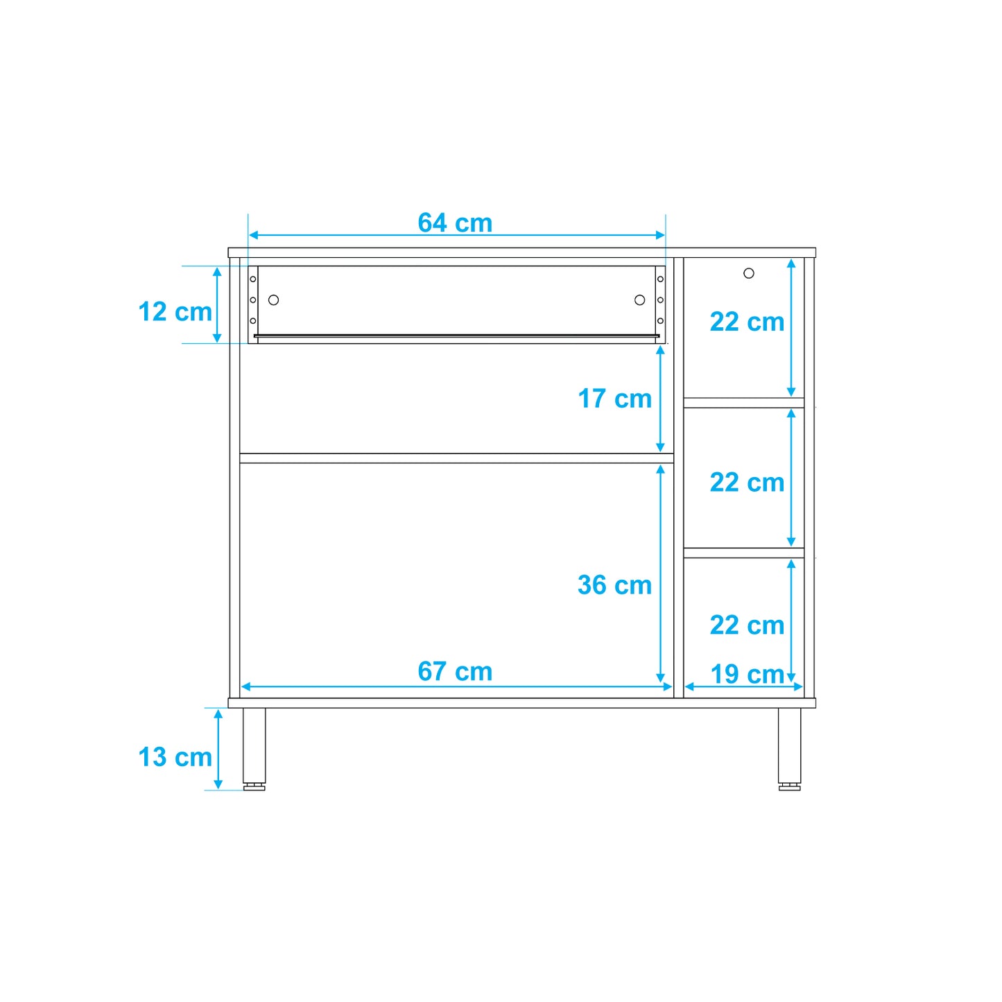 Mueble de Cocina Low Blanco