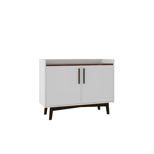 Aparador Buffet Wood Blanco Castaño