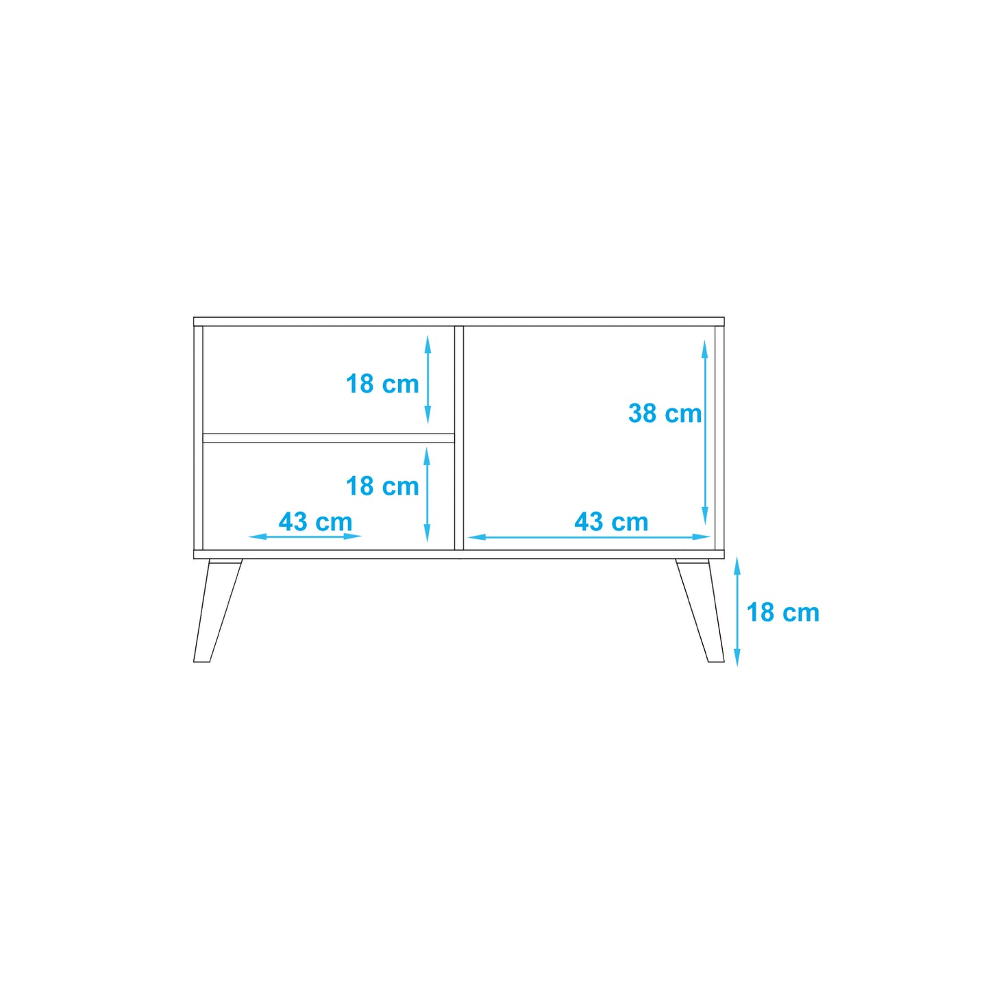 Rack Tv 32" Aspen Blanco