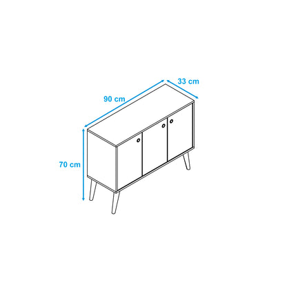 Aparador Buffet Wood Blanco