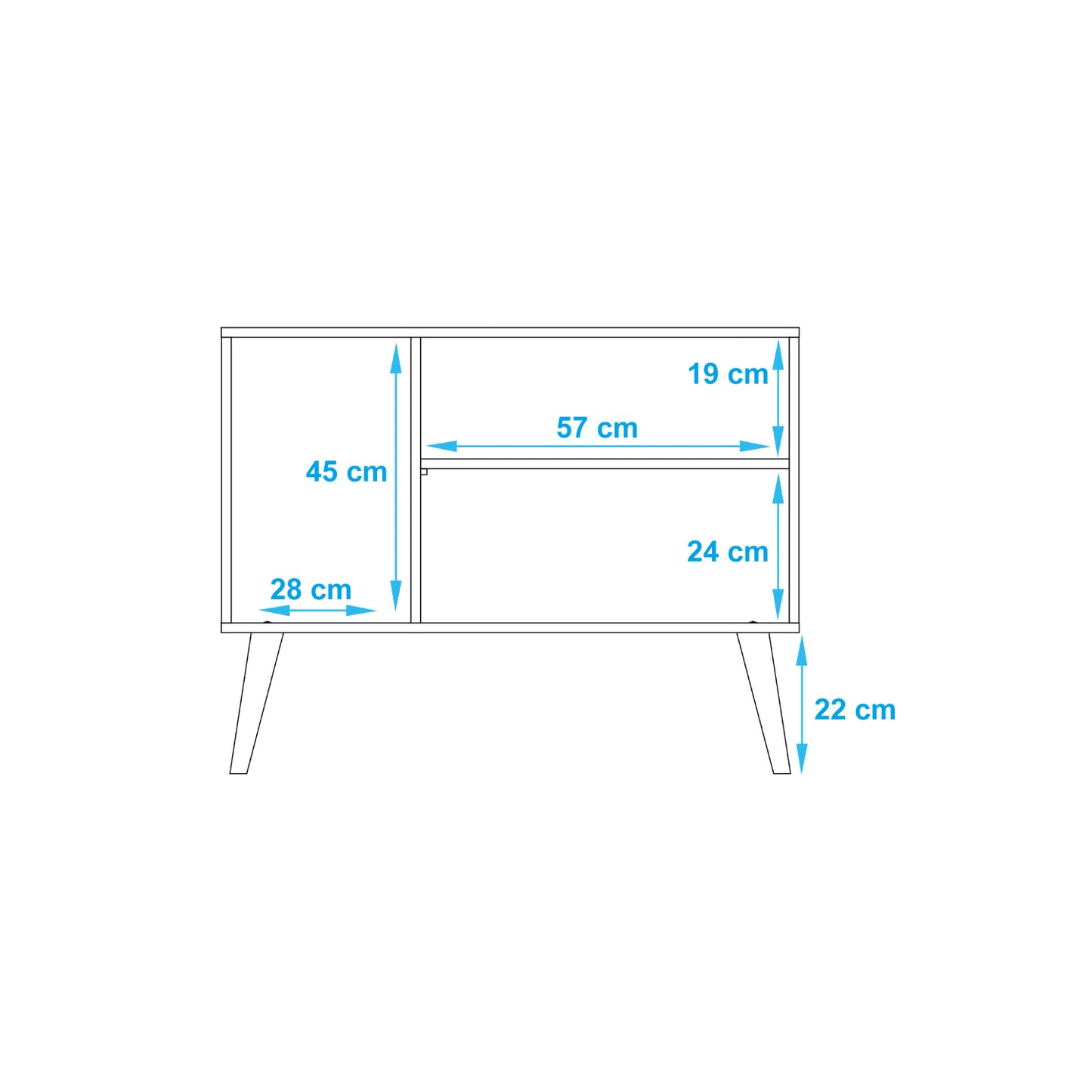 Aparador Buffet Wood Blanco