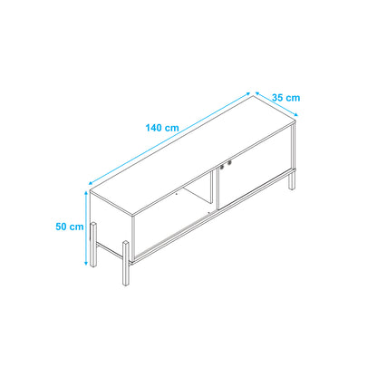 Rack Tv 50" Corner Blanco