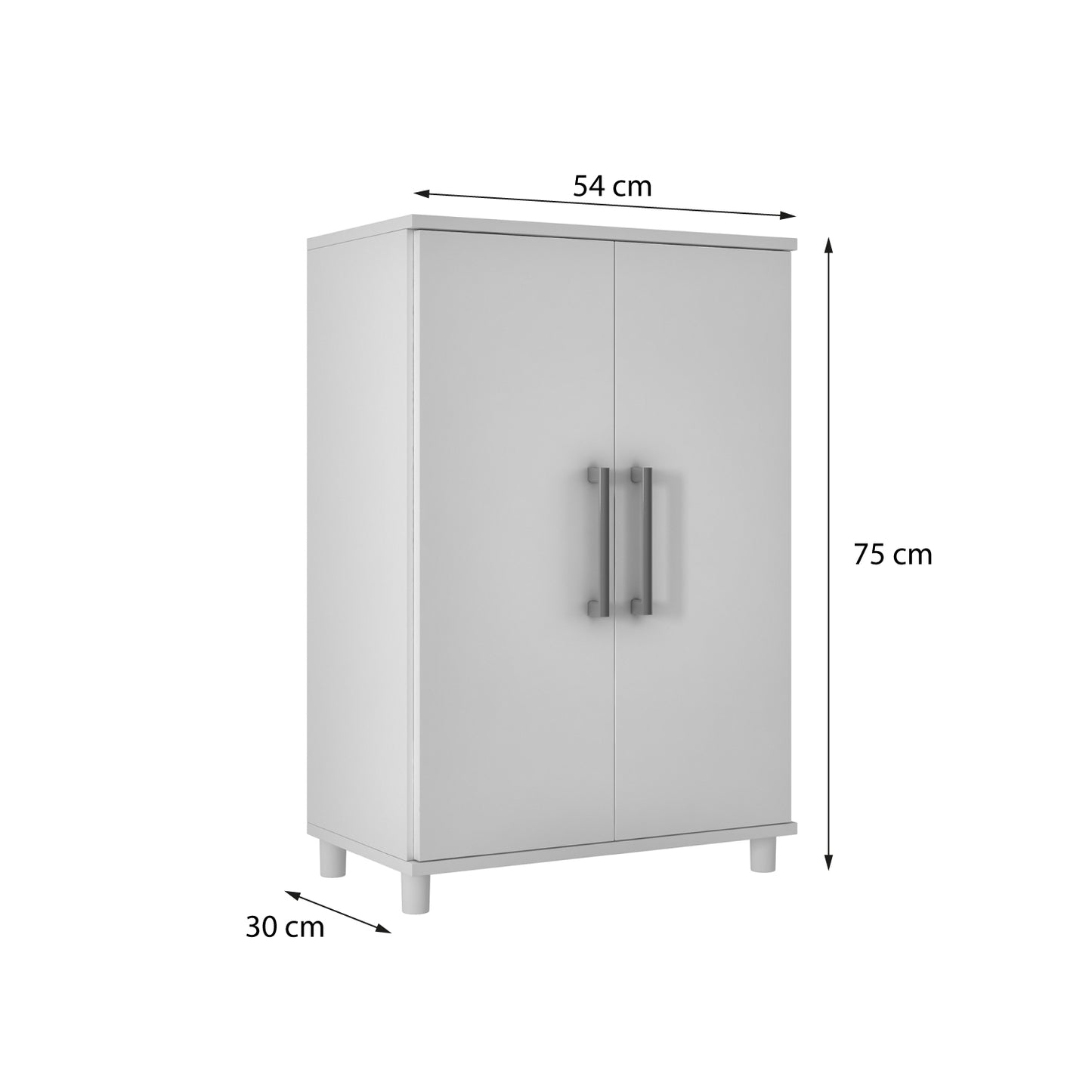 Estante Multiusos 2 Puertas Hoga Blanco