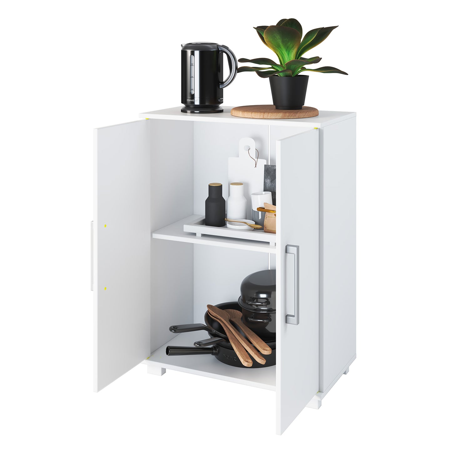 Estante Multiusos 2 Puertas Hoga Blanco