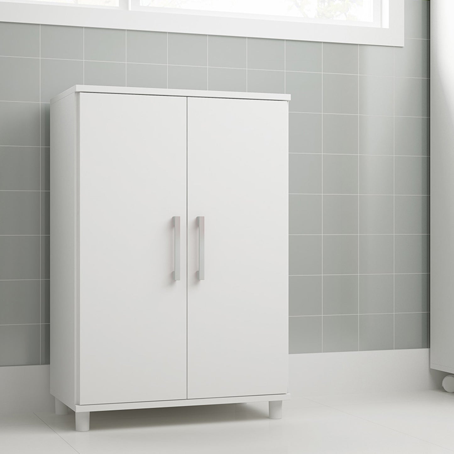 Estante Multiusos 2 Puertas Hoga Blanco