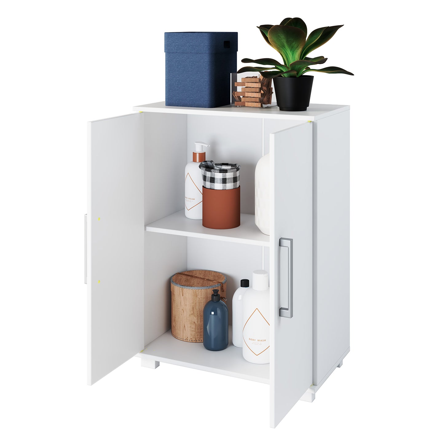 Estante Multiusos 2 Puertas Hoga Blanco