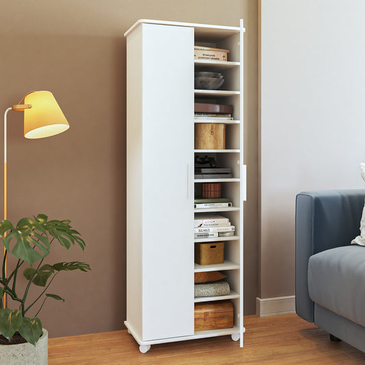 Closet 2 Puertas 9 Repisas Hoga Blanco