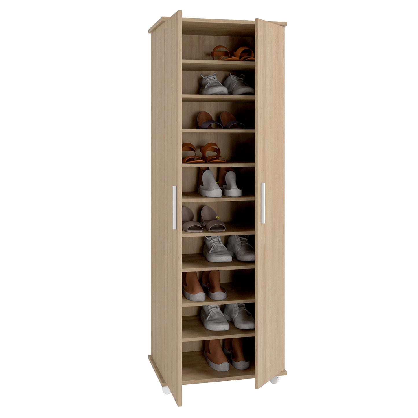 Clóset 2 Puertas 9 Repisas Hoga Miel