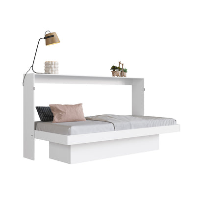 Cama Plegable Horizontal 1 Plaza Latino Blanco